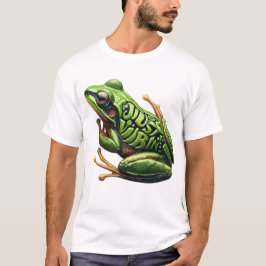 Camiseta Intricate Green Frog Just Vibin'