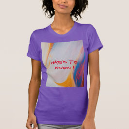 Camiseta "Intriga abstracta: tipografía 'difícil de conocer