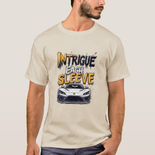 Camiseta 🔥 Intriga cada manga coche de carreras callejero