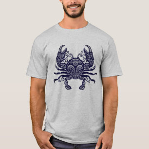 Camiseta Intrincada Tribal Mandala Cangrejo Ornata