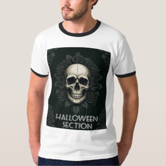 Camiseta Intrincado dibujo de Halloween Doodle Art con simb