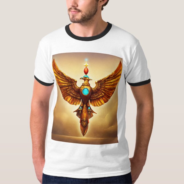 Camiseta "Intrincado diseño de tatuaje de águila de cristal (Anverso)