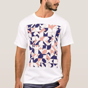 Camiseta intrincado geométrico, moderno vintage, sin costur