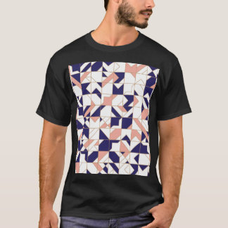 Camiseta intrincado geométrico, moderno vintage, sin costur