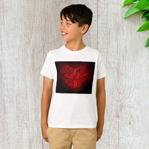 Camiseta Intrincado patrón de boho romántico del corazón de