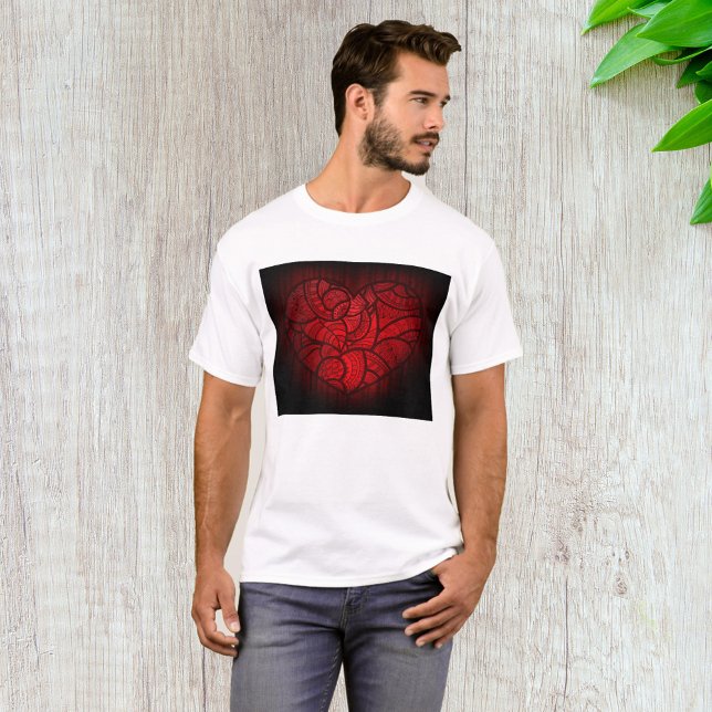 Camiseta Intrincado patrón de boho romántico del corazón de (Subido por el creador)
