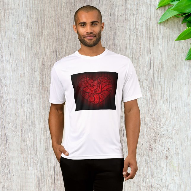 Camiseta Intrincado patrón de boho romántico del corazón de (Subido por el creador)