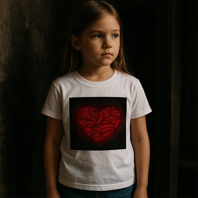 Camiseta Intrincado patrón de boho romántico del corazón de (Subido por el creador)