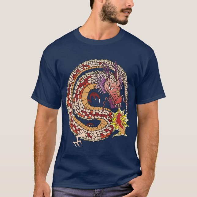 Camiseta Introduzca el dragón (Anverso)