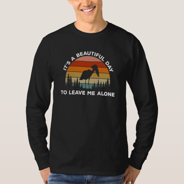 Camiseta Introvert Bird Watcher Shoebill Stork Beautiful Da (Anverso)