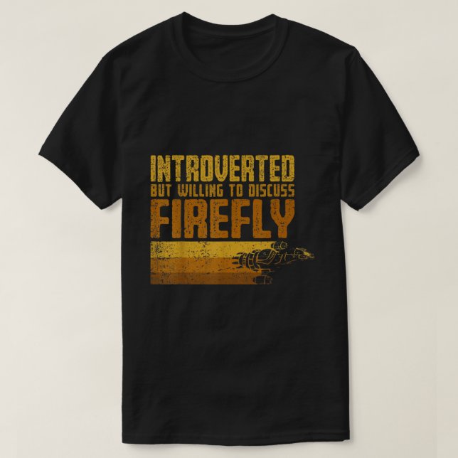 Camiseta Introvert But Willing To Discuss Space Shows (Diseño del anverso)