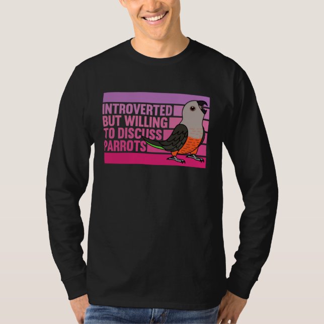 Camiseta Introverted But Parrots Red bellied Parrot (Anverso)