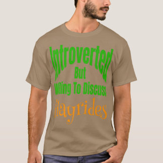 Camiseta Introverted But Willing To Discuss Hayrides Fall A