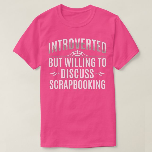 Camiseta Introverted Scrapbooking Lovers Premium  (Diseño del anverso)