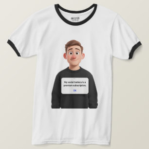 Camiseta Introvertida de Suscripción Premium de Ba