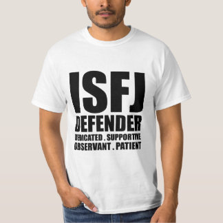 Camiseta introvertida del defensor de ISFJ