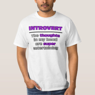 Camiseta introvertida entretenida estupenda