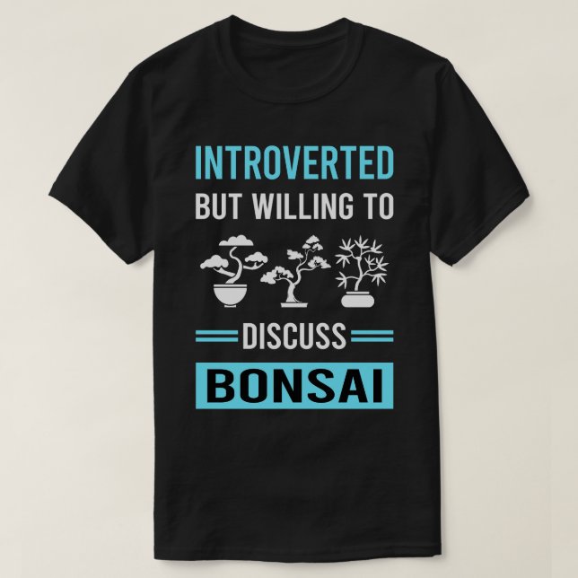 Camiseta Introvertido Bonsai (Diseño del anverso)