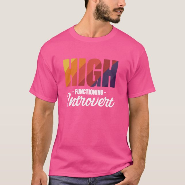 Camiseta Introvertido de alto funcionamiento (Anverso)