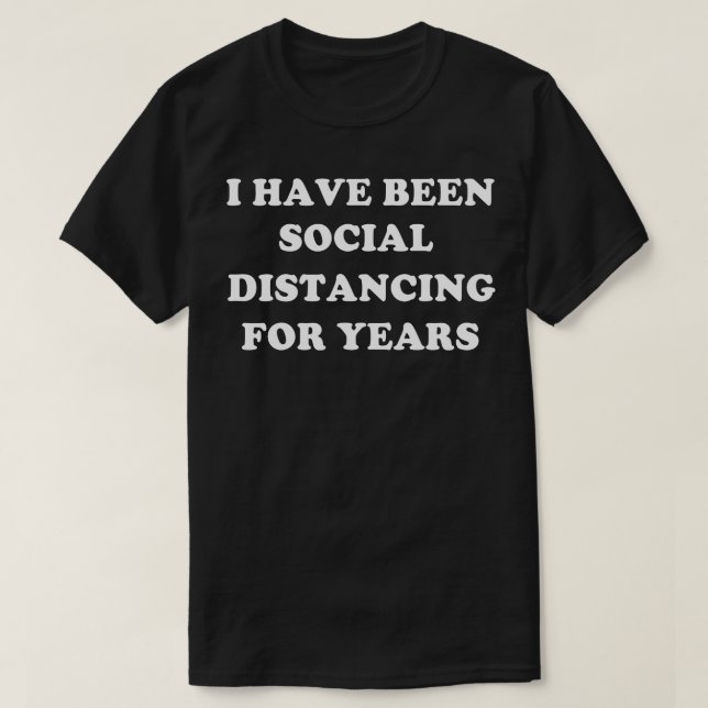 Camiseta Introvertido de distanciamiento social (Diseño del anverso)