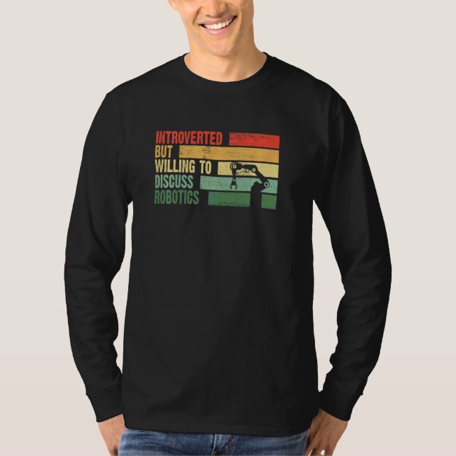 Camiseta Introvertido de moda pero dispuesto a discutir rob (Anverso)