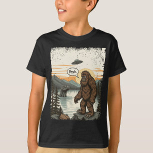 Camiseta Introvertido Divertido Bigfoot Sasquatch Loch Ness