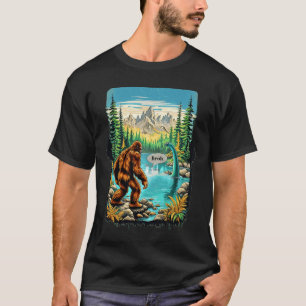 Camiseta Introvertido Divertido Bigfoot Sasquatch Monstruo 