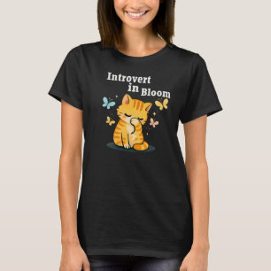 Camiseta Introvertido en flor Cato lindo - Estética de intr