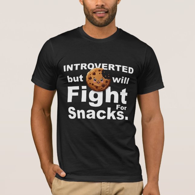 Camiseta Introvertido—Lucharemos por los bocadillos (Anverso)
