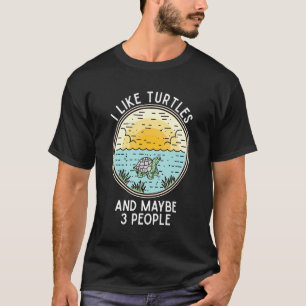 Camiseta Introvertido Me Gustan Las Tortugas Y Quizá 3 Pers