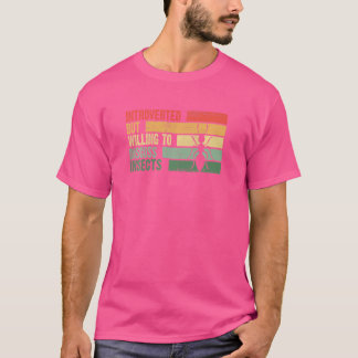 Camiseta Introvertido Moderno Pero Dispuesto A Discutir Ins