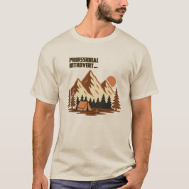 Camiseta Introvertido Montañero Profesional