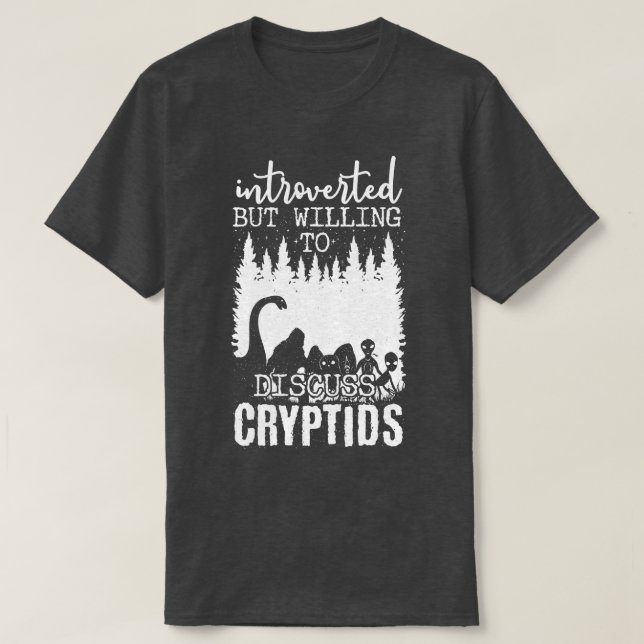 Camiseta Introvertido Pero Dispuesto A Discutir Cripticas 1 (Diseño del anverso)