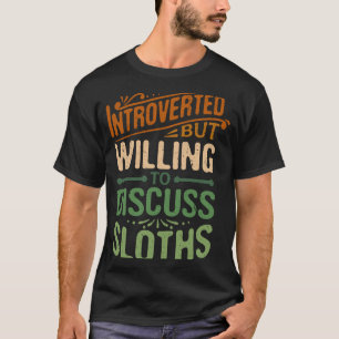 Camiseta Introvertido, Pero Dispuesto A Discutir, De Lemas 