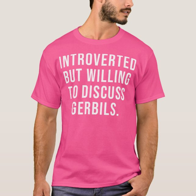 Camiseta Introvertido Pero Dispuesto A Discutir La Intorsió (Anverso)