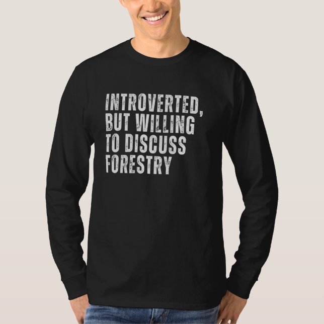 Camiseta Introvertido pero dispuesto a discutir la introduc (Anverso)