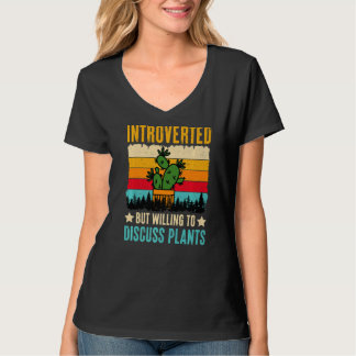 Camiseta Introvertido Pero Dispuesto A Discutir Las Plantas