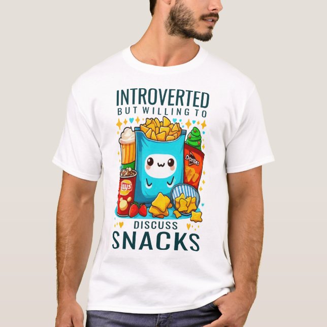 Camiseta Introvertido pero dispuesto a discutir sobre bocad (Anverso)