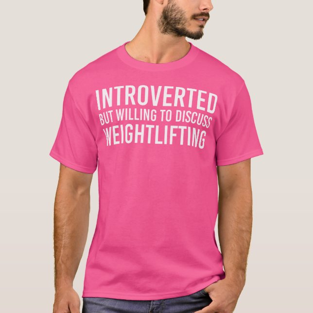 Camiseta Introvertido, Pero Dispuesto A Discutir, Sobre El  (Anverso)