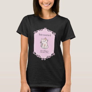 Camiseta Introvertido pero dispuesto a hablar con gatos