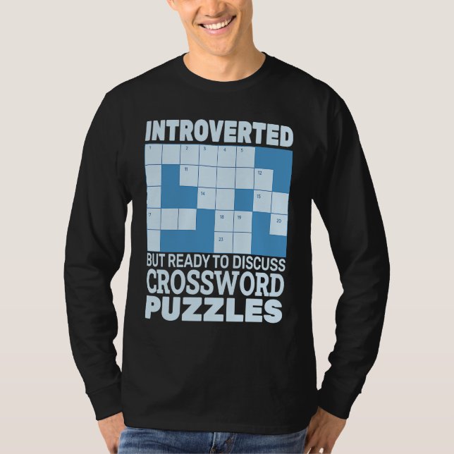Camiseta Introvertido pero listo para discutir rompecabezas (Anverso)