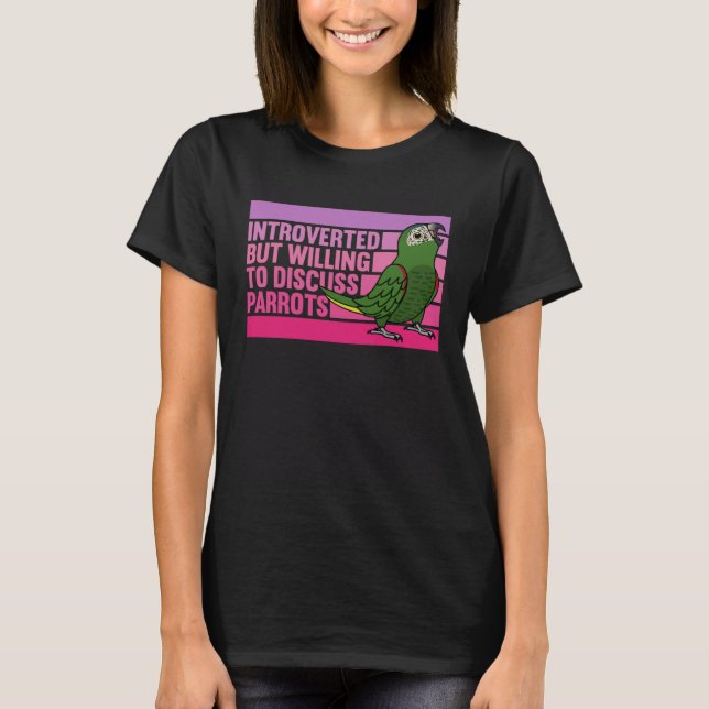 Camiseta Introvertido pero loros Hahns Macaw 1 (Anverso)