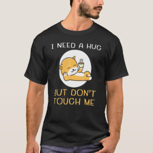 Camiseta Introvertidos, necesito un abrazo, pero no me toqu