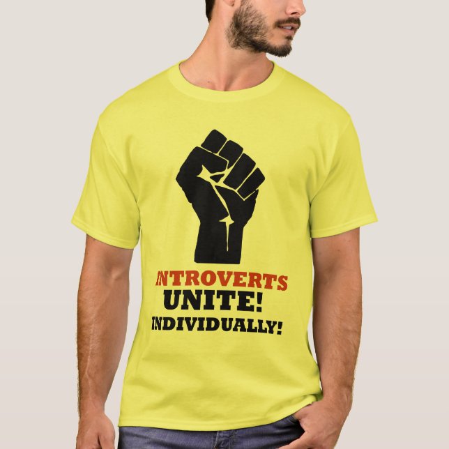 Camiseta ¡Introverts unen! ¡Individualmente! (Anverso)