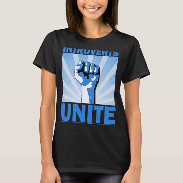 Camiseta Introverts Unite Separately In Their Own Homes Ret (Anverso)