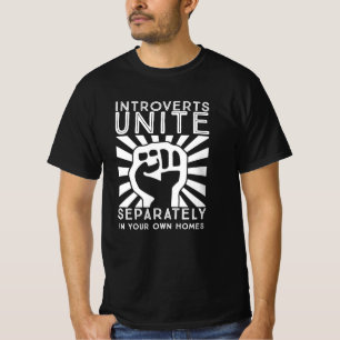 Camiseta Introverts Unite Separately in your Own Homes funn
