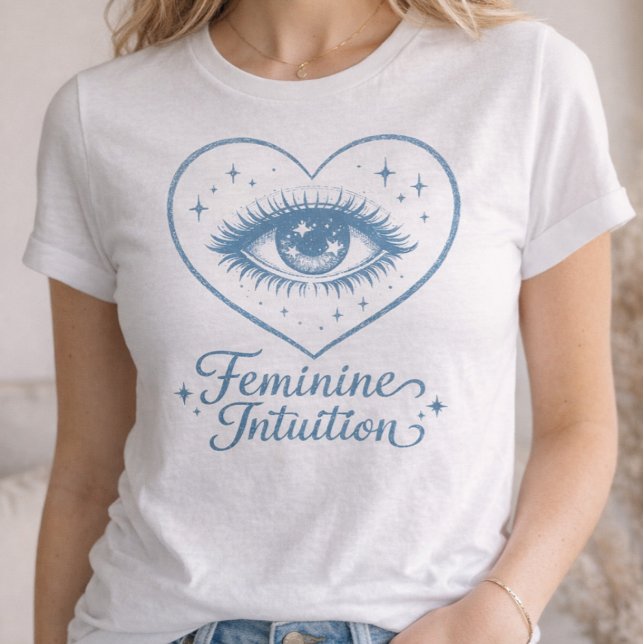 Camiseta Intuición Femenina Boho Ojo Espiritual (feminine intuition
spiritual shirt women
boho aesthetic shirt
mystical eye shirt
third eye shirt
)