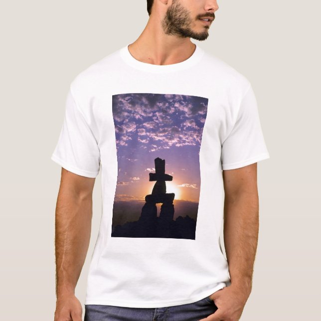 Camiseta Inukshuk Territorios del Noroeste, Canadá (Anverso)