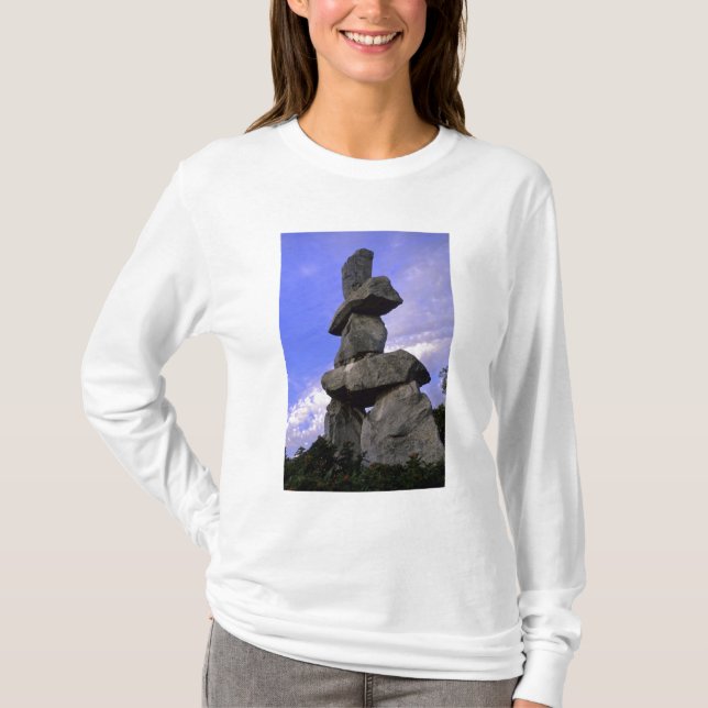 Camiseta Inukshuk, Territorios del Noroeste, Canadá (Anverso)