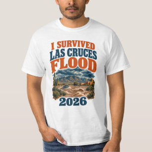 Camiseta Inundación de Las Cruces 2026 Sobreviví al Desiert